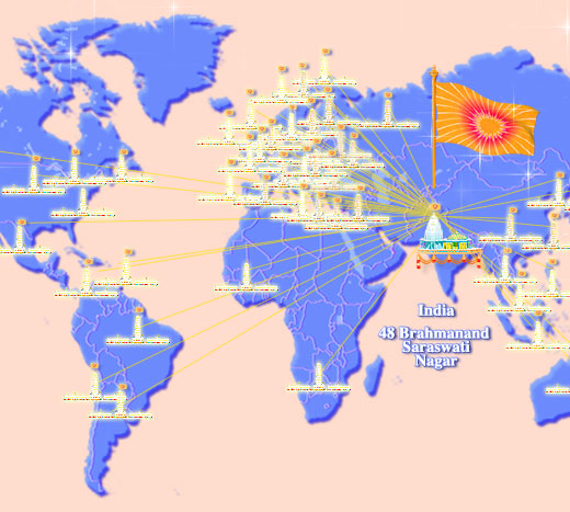 World map showing towers of invinciblity on every continent